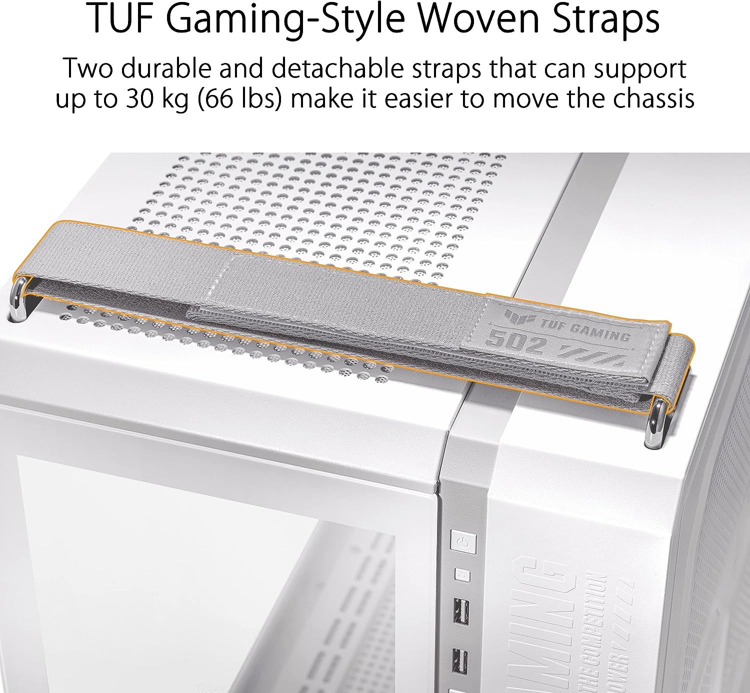 ASUS TUF Gaming GT502 ATX Mid-Tower Front Panel RGB WHITE GAMING CASE ASUS TUF Gaming GT502 ATX Mid-Tower Front Panel RGB WHITE GAMING CASE